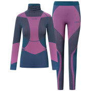 Damen-Thermounterwäsche Viking Fusion Lady Set blau/lila turquise/fuchsia