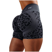 Damenshorts Nebbia Push-Up Compression Leopard Shorts Primal schwarz BLACK LEOPARD