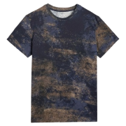Herren-T-Shirt 4F Tshirt M3137 dunkelblau MULTICOLOUR ALLOVER