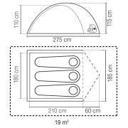 Wanderzelt Coleman Darwin Summer 3