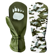Kinder-Softshellhandschuhe WAMU Khaki