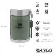 Thermobehälter fürs Essen Stanley mit Löffel/Gabel 400 ml