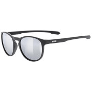 Sonnenbrille Uvex Lgl 53 schwarz/silber Black Matt / Mir.Silver