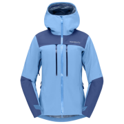 Outdoor-Damenjacke Norrona Trollveggen Gore-Tex Pro Light Jacket hellblau Allure/Vintage Indigo