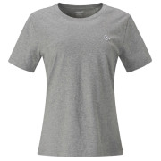 Damen-T-Shirt Norrona /29 cotton viking patch T-shirt grau Grey Melange