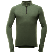 Herren-Rollkragenpullover Devold Expedition Man Zip Neck grün FOREST