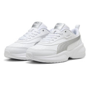 Damenschuhe Puma Cilia 2 Mode Metallic Glam weiß/silber PUMA White-PUMA Silver-Feather Gray