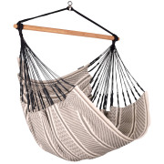 Hängestuhl La Siesta Habana Comfort schwarz/weiß Ribs