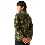 Kinder-Funktions-Sweatshirt Regatta Junior Frankie Warm Fleece Bark Green Camo