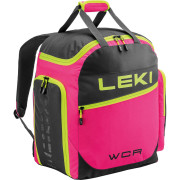 Skischuh-Tasche Leki Skiboot Bag WCR / 60L schwarz/rosa neonpink-black-neonyellow