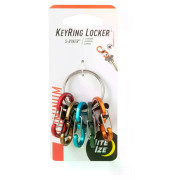 Schlüsselanhänger Nite Ize KeyRing Locker Aluminum 5 S-Biner