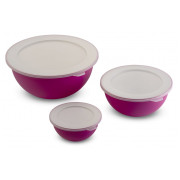 Schüssel-Set Omada Sanaliving Bowls Set 3,5L + 1,7L + 0,5L lila
