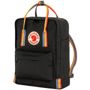 Rucksack Fjällräven Kånken Rainbow schwarz Black-Rainbow Pattern