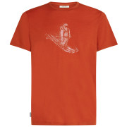 Herren T-Shirt Icebreaker Merino 150 Tech Lite Skiing Yeti orange Agate