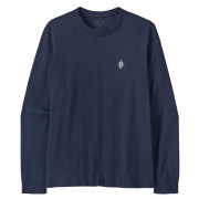 Herren-T-Shirt Patagonia M's L/S MW Hut Tripper Skyline T-Shirt blau New Navy