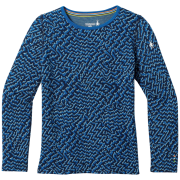 Kinder-Funktionsshirt Smartwool Kids' Classic Thermal Merino Base Layer Crew blau NIVAL BLUE RETRO LINE