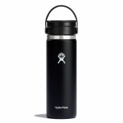 Thermoflasche Hydro Flask Wide Mouth 20 oz schwarz/weiß BLACK