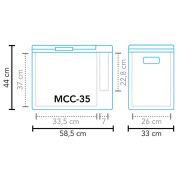 Kompressor-Kühlschrank Mestic Compressor MCC-35 AC/DC
