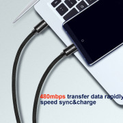 Lade- und Datenkabel Swissten Textile USB-C / USB-C 1,2 m