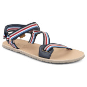 Damensandalen Frodo barefoot flexy straps blau/rot