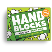 Reiseseife Totally Solid Hand Soap - Lime & Sandawlwood gelb