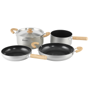 Geschirrset Outwell Feast Ceramic Set XL silber Black & Grey