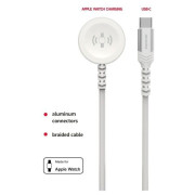 Lade- und Datenkabel Swissten Wireless charging cable 2in1 for Apple Watch + USB-C 1,2 m
