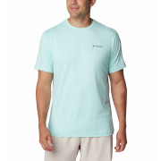 Herren-T-Shirt Columbia Kwick Hike™ Back Graphic SS Tee hellblau Spray Heather, Naturally Boundless