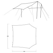 Zelterweiterung Outwell Canopy Tarp L