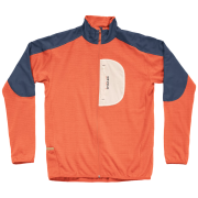 Herren Funktions-Sweatshirt Devold Adventure Jacket Man orange/blau Brick