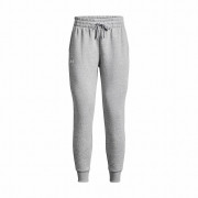 Damen-Jogginghosen Under Armour Rival Fleece Jogger hellgrau ModGrayLightHeather/White