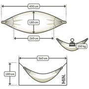 Hängematte La Siesta Brisa Kingsize BRH18R