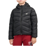 Jungen-WInterjacke 4F Down Jacket M0913 Deep Black schwarz Deep Black