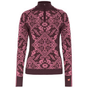 Damen Funktions-Sweatshirt Kari Traa Saga HZ braun Cocoa Powder