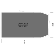 Zeltunterlage Outwell Footprint Carolina 6