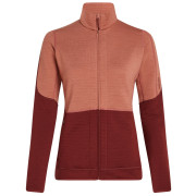 Damen-Sweatshirt Icebreaker W Mer 400 RealFleece Descender LS Z rosa Cedar Wood/Port/Cb