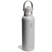 Thermokanne Hydro Flask Standard Flex Straw Cap 21 OZ grau birch