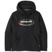 Herren-Sweatshirt Patagonia Men's '95 Oval Logo Uprisal Hoody schwarz Black: Kaleido