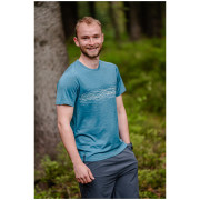 Herren-T-Shirt MOOA Merino Lyolite Waves 150 Short