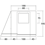 Vordach Outwell VA Backroads Awning Room