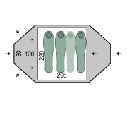 Zelt Pinguin Tornado 3 Duralu