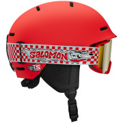 Kinder Skihelm Salomon Player Combo rot Cherry Tomato