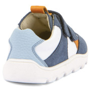 Kinder-Sneaker Frodo Barefoot zeru spring White/Denim