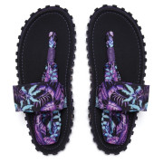 Damensandalen Gumbies Slingback Purple Haze schwarz/lila černá/fialová