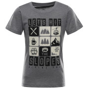 Kinder-T-Shirt Alpine Pro Rejo 3 Grey grau ŠEDÁ