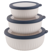 Schüssel-Set Outwell Cookout Bowl Set with Lids beige/blau Blue & Grey