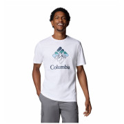 Herren-T-Shirt Columbia M Rapid Ridge™ Graphic Tee weiß/blau White, Heavenly Stacked Gem