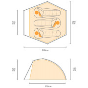 Wanderzelt Regatta Montegra Geo 3 Mn