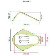 Ultraleichtes Zelt Coleman Bedrock 2