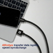 Lade- und Datenkabel Swissten Textile USB / Lightning 1,2 m